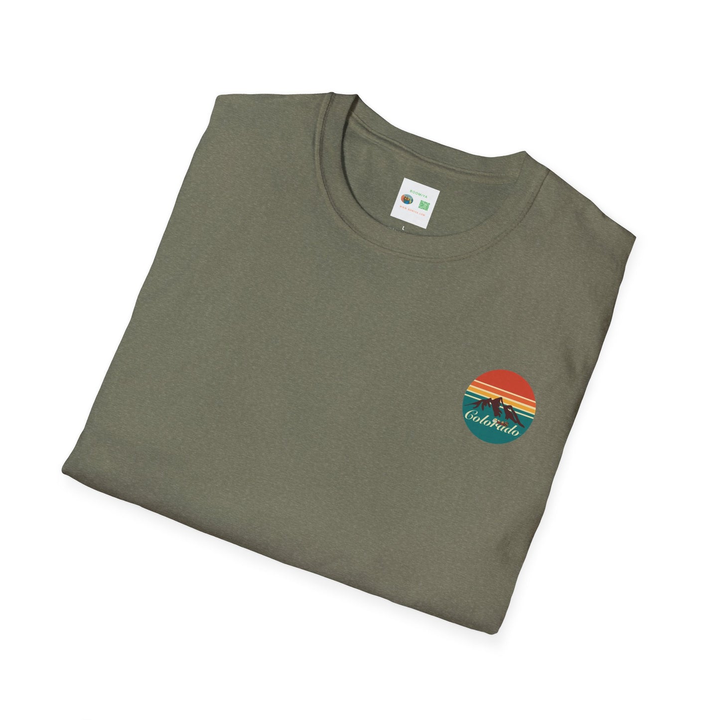 Retro Colorado Mountain T-Shirt | Softstyle Tee for Nature Lovers, Outdoor Adventures, Gifts, Travel Souvenir, Vintage Style
