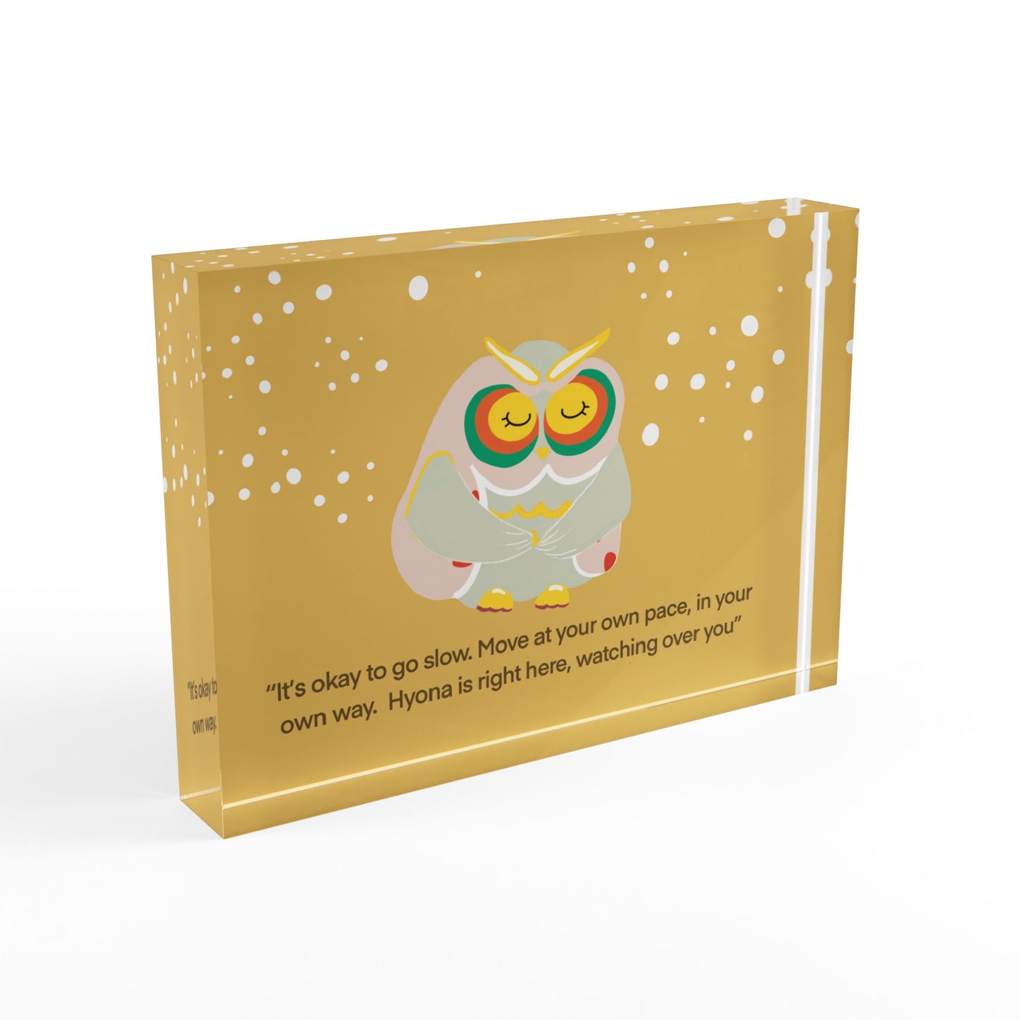 Inspirational Owl Photo Block | Unique Home Decor | Motivational Gift for All Occasions