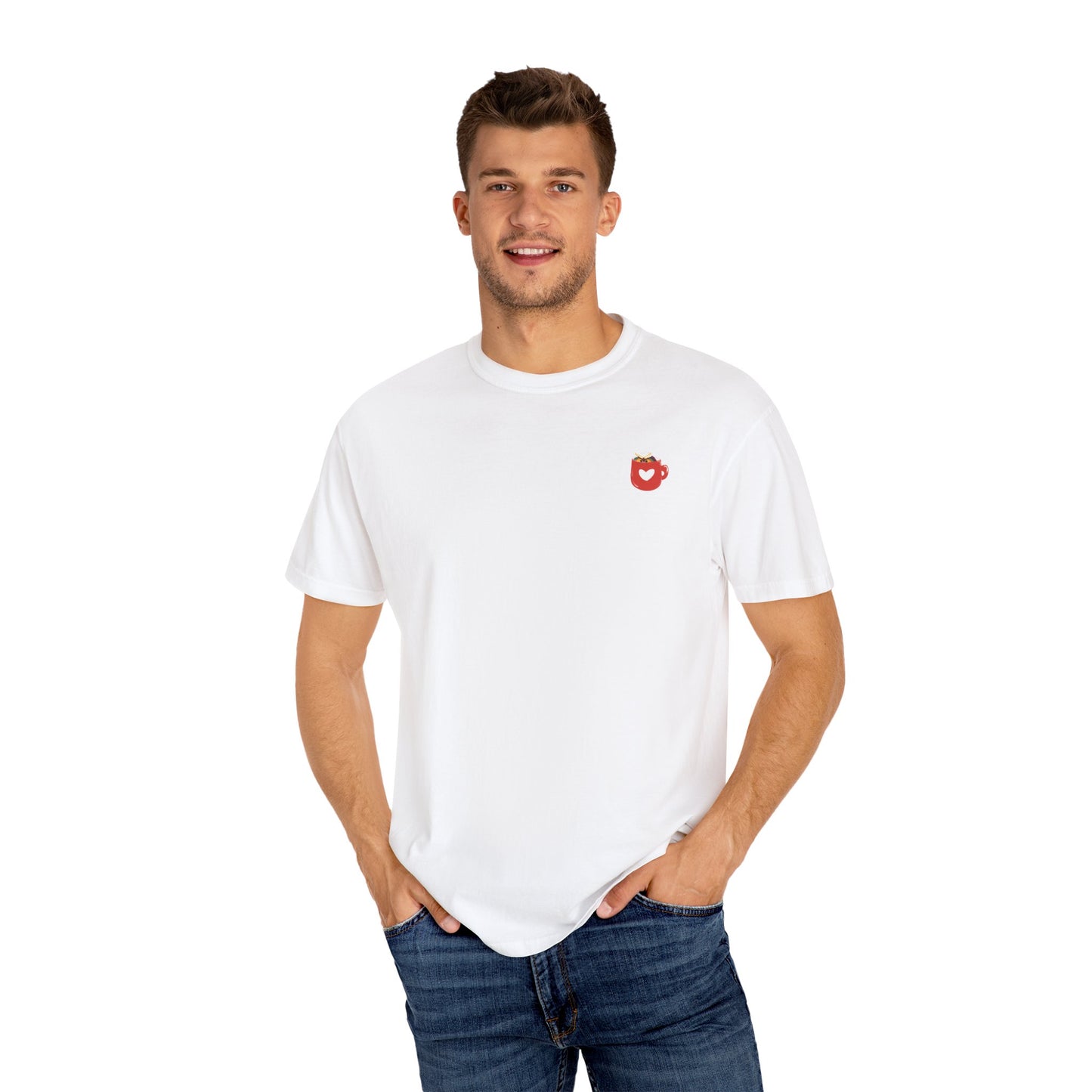 Playful Heart Unisex Garment-Dyed T-Shirt