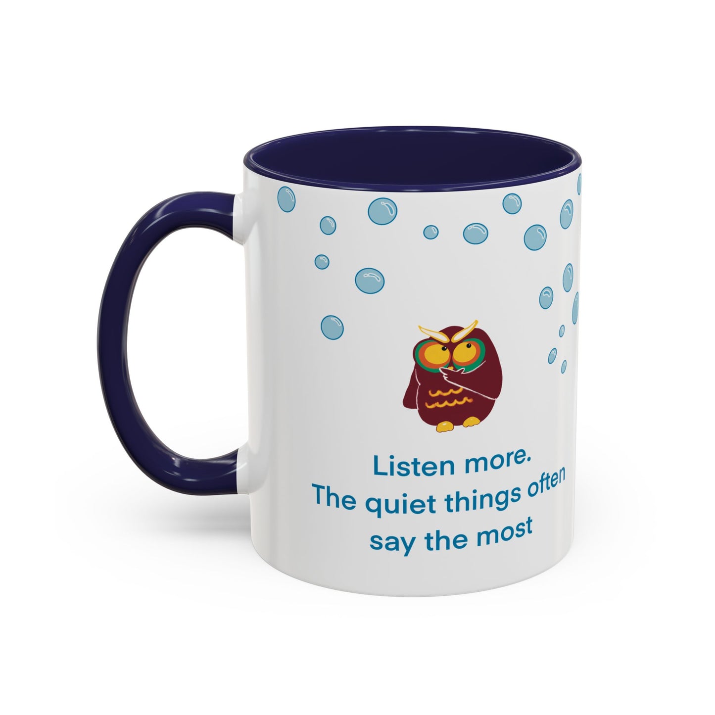 Inspiring Owl Coffee Mug - A Thoughtful Gift for Seekers, Motivational Drinkware for Home, Inspirational Quote Mug, Cozy Kitchen Decor