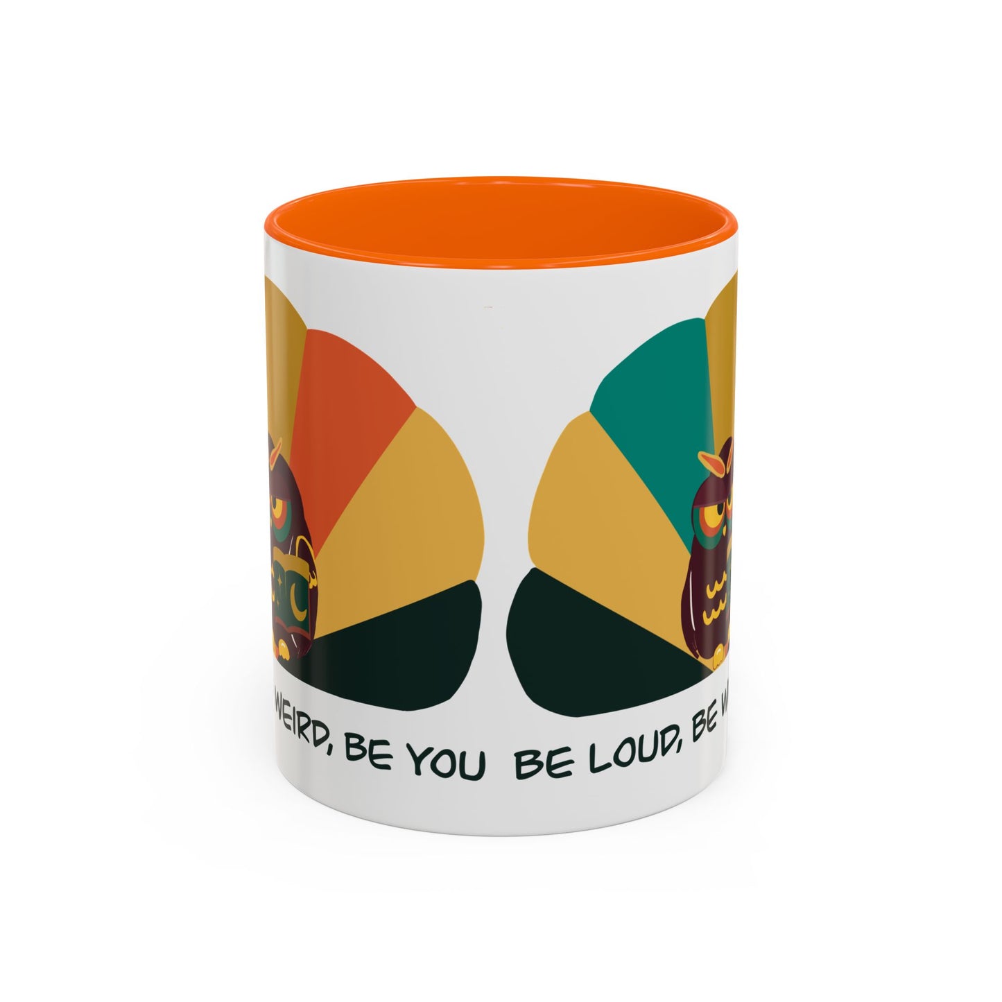 Quirky Owl Coffee Mug, Fun Gift for Coffee Lovers, Unique Design, Be Loud Be Weird Be You, Perfect for Birthdays, Home Decor