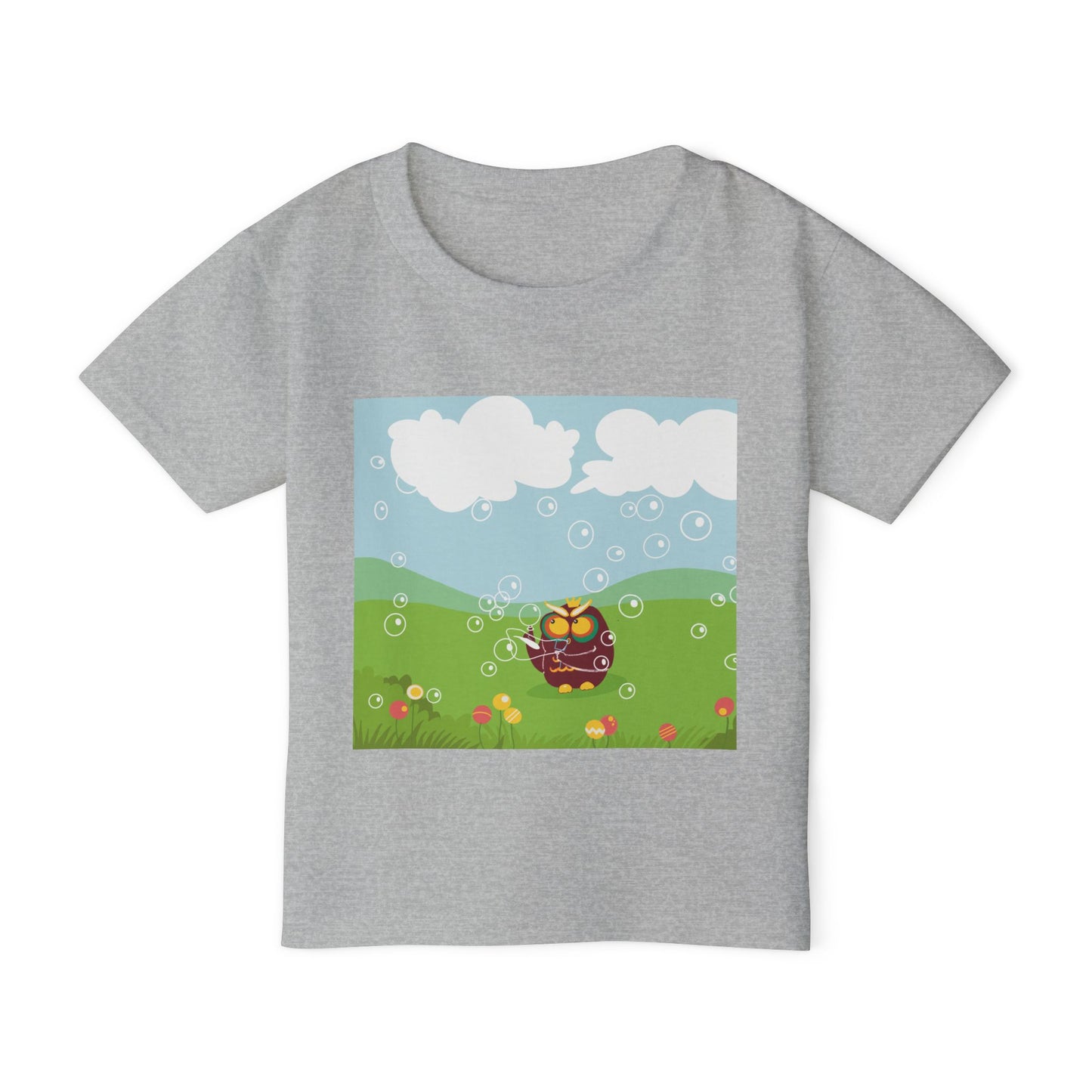 Whimsical Toddler T-Shirt with Bubbles Design, Kids Gift, Summer Outfit, Birthday Party, Playtime Essential, Adorable Toddler Apparel