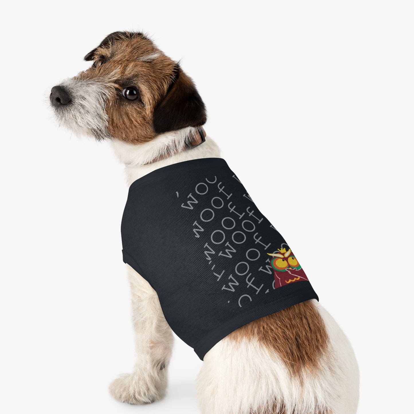 Cute Pet Tank Top with Fun Owl Design for Dogs, Dog Apparel, Pet Gift, Pet Costume, Summer Wear, Animal Lover Gift