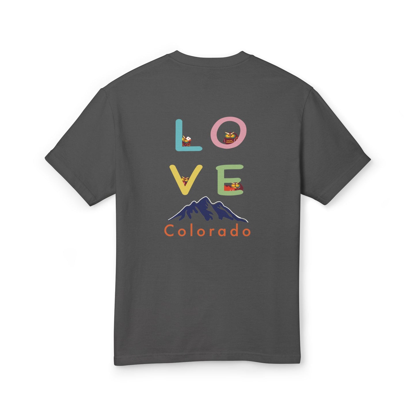 Love Colorado Graphic Tee - Unisex Garment-Dyed Heavyweight Cotton T-Shirt