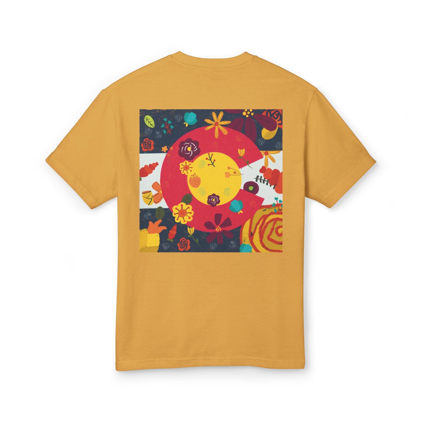 Vibrant Floral Art Tee, Unisex Graphic T-Shirt, Summer Fashion, Gift for Nature Lovers, Casual Wear