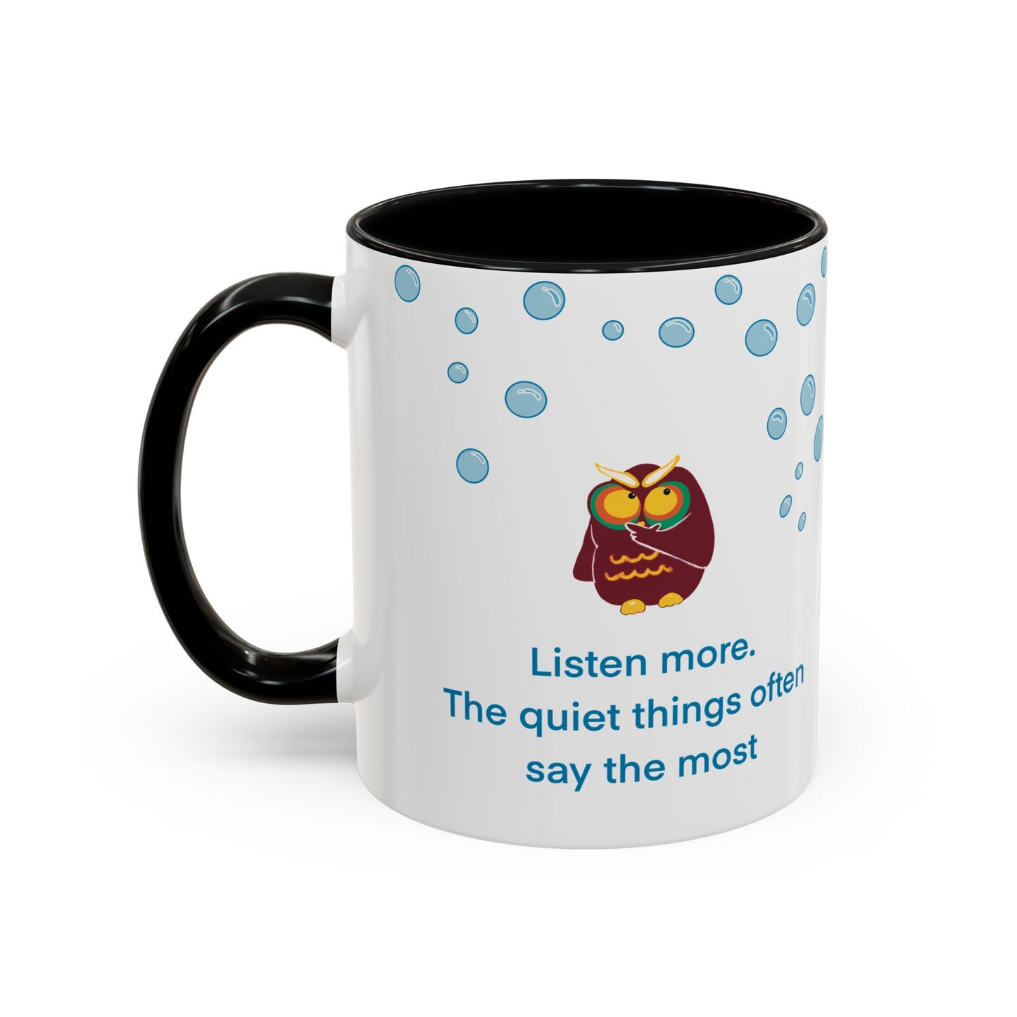 Inspiring Owl Coffee Mug - A Thoughtful Gift for Seekers, Motivational Drinkware for Home, Inspirational Quote Mug, Cozy Kitchen Decor