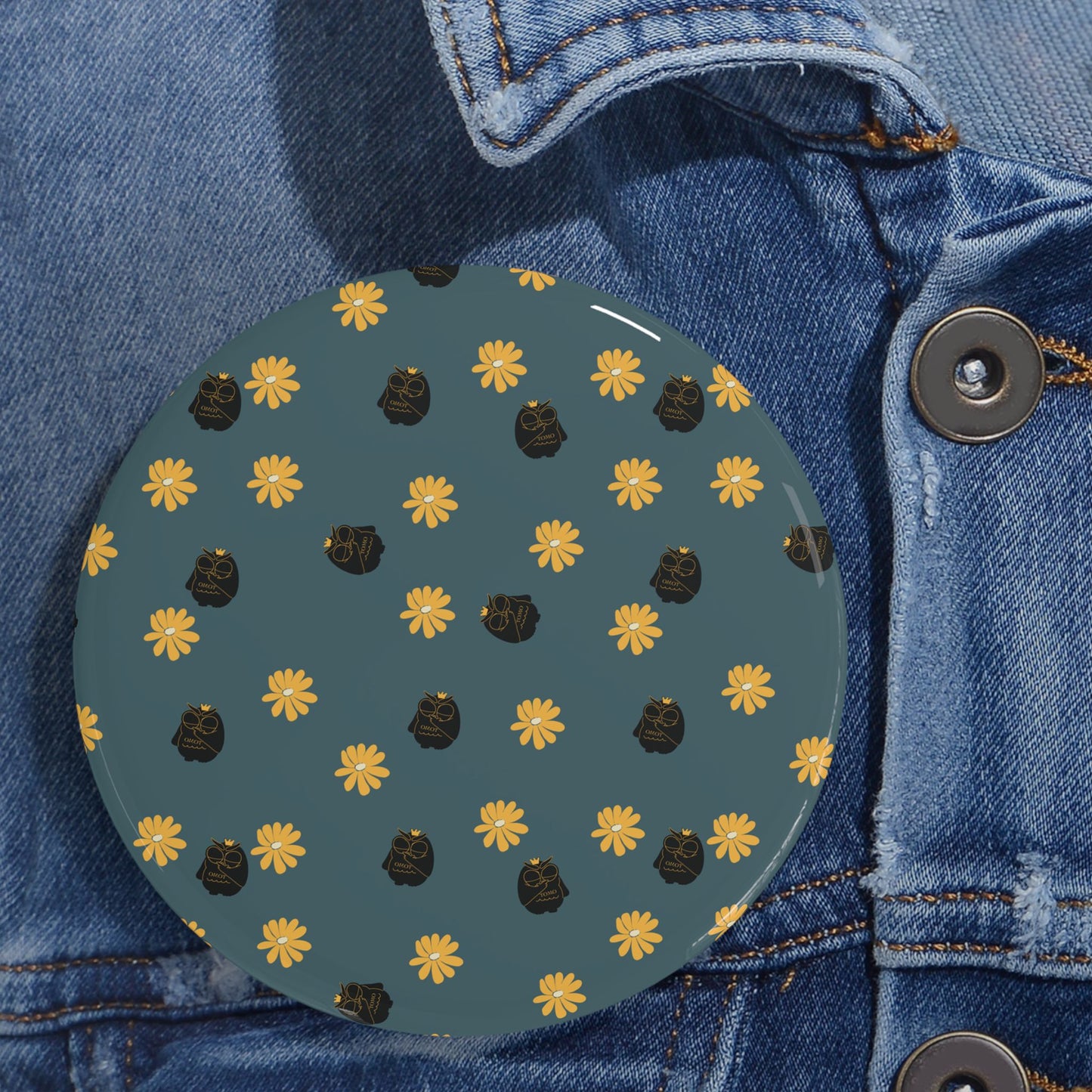 Cute Floral Round Pins, Trendy Enamel Pins, Fashion Accessories, Cute Gifts for Friends, DIY Pin Badges, Collectible Pins
