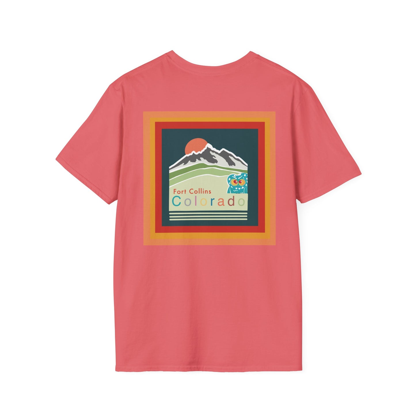 Fort Collins Colorado T-Shirt, Unisex Graphic Tee, Casual Travel Shirt, Vintage Style Apparel, Outdoor Adventure Clothing
