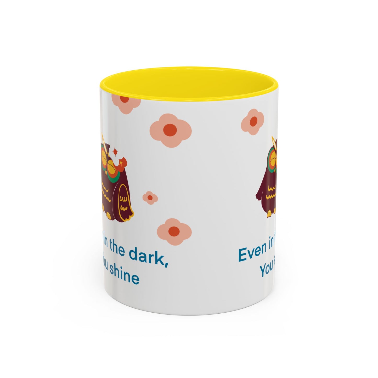 Inspirational Owl Coffee Mug, Cute Gift for Friends, Motivational Kitchenware, Positive Vibes, Owl Lover Decor