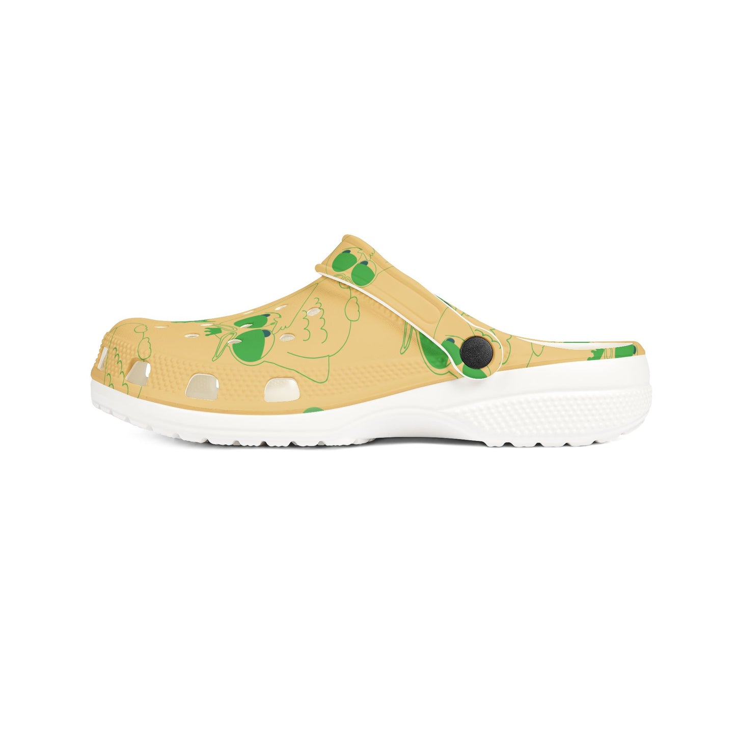 Cute Green Frog EVA Foam Shoes, Comfortable Clogs for Garden, Summer, Beach, Kid's Outdoor Fun, Unique Slippers