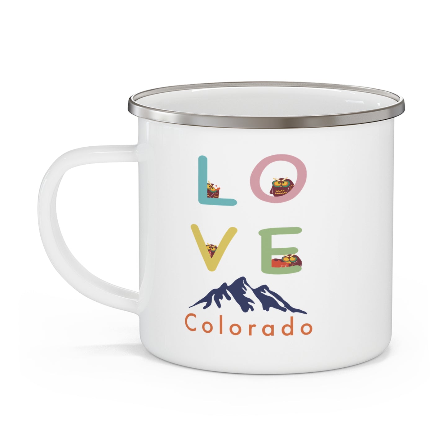 Love Colorado Camping Mug, Outdoor Mug, Gift for Hikers, Retro Camping Mug, Personalized Adventure Mug, Travel Mug