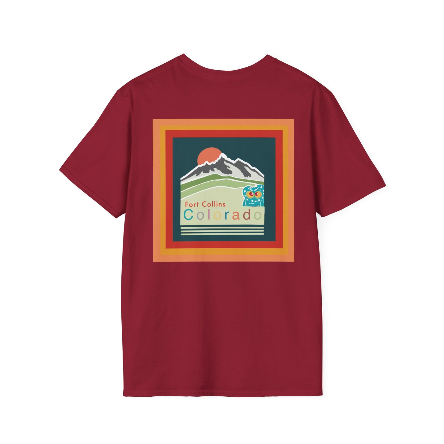 Fort Collins Colorado T-Shirt, Unisex Graphic Tee, Casual Travel Shirt, Vintage Style Apparel, Outdoor Adventure Clothing