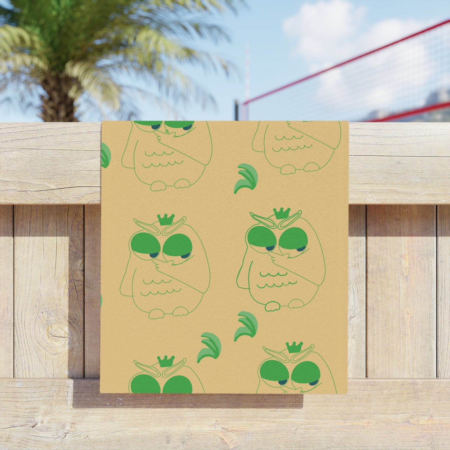 Chic Owl Beach Towels, Fun Summer Accessories, Poolside Essentials, Vibrant Outdoor Gear, Unique Gift Idea, Stylish Summer Decor