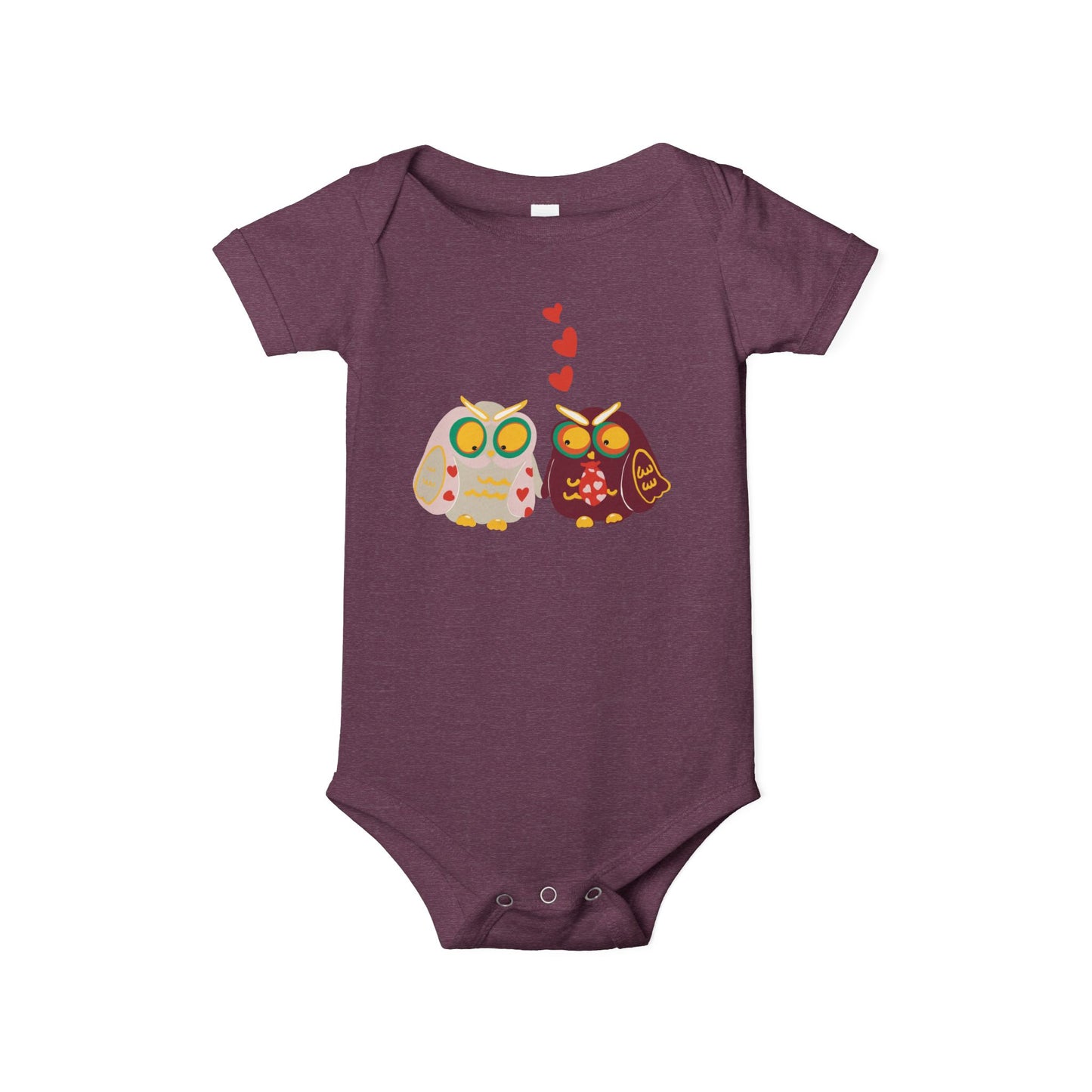 Adorable Owl Love Infant Jersey One Piece - Cute Baby Bodysuit for Baby Showers & Valentine's Day