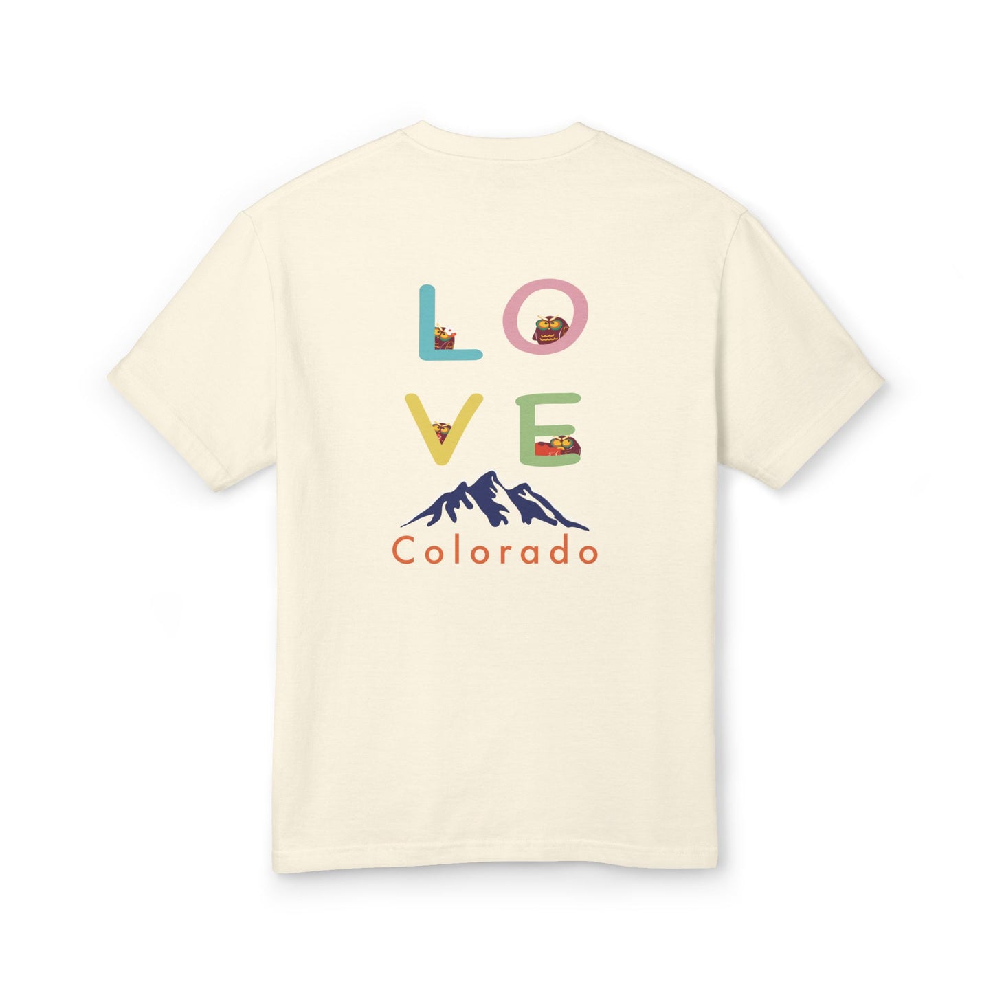 Love Colorado Graphic Tee - Unisex Garment-Dyed Heavyweight Cotton T-Shirt