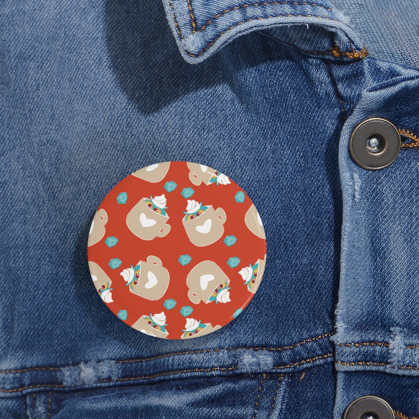Charming Decorative Round Pins, Cute Pin Badges for Jackets, Gifts for Friends, Fun Accessories, Holiday Decor, Collectible Pins