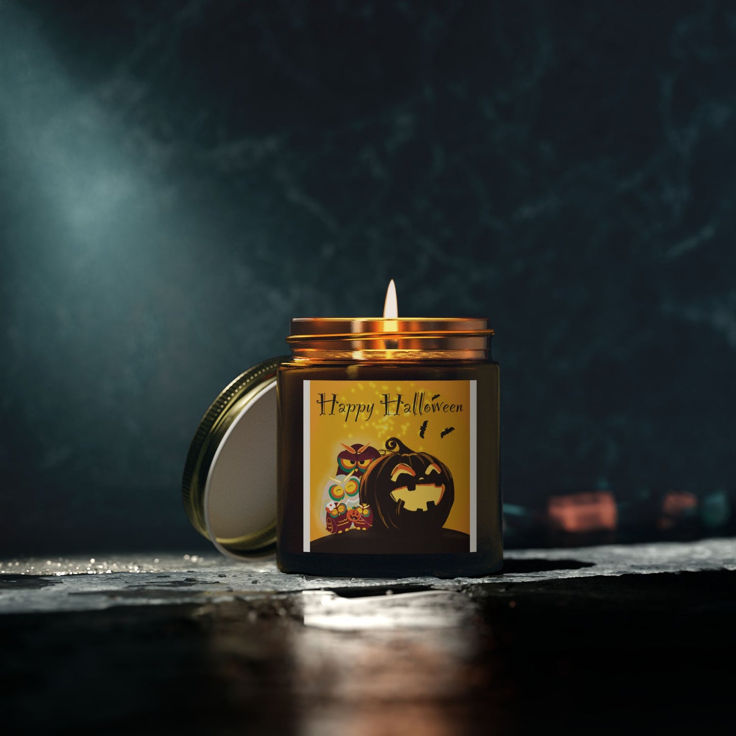 Halloween Scented Candles - Coconut Apricot Wax, Cozy Fall Decor, Autumn Aromatherapy, Spooky Scents, Gift for Him/Her