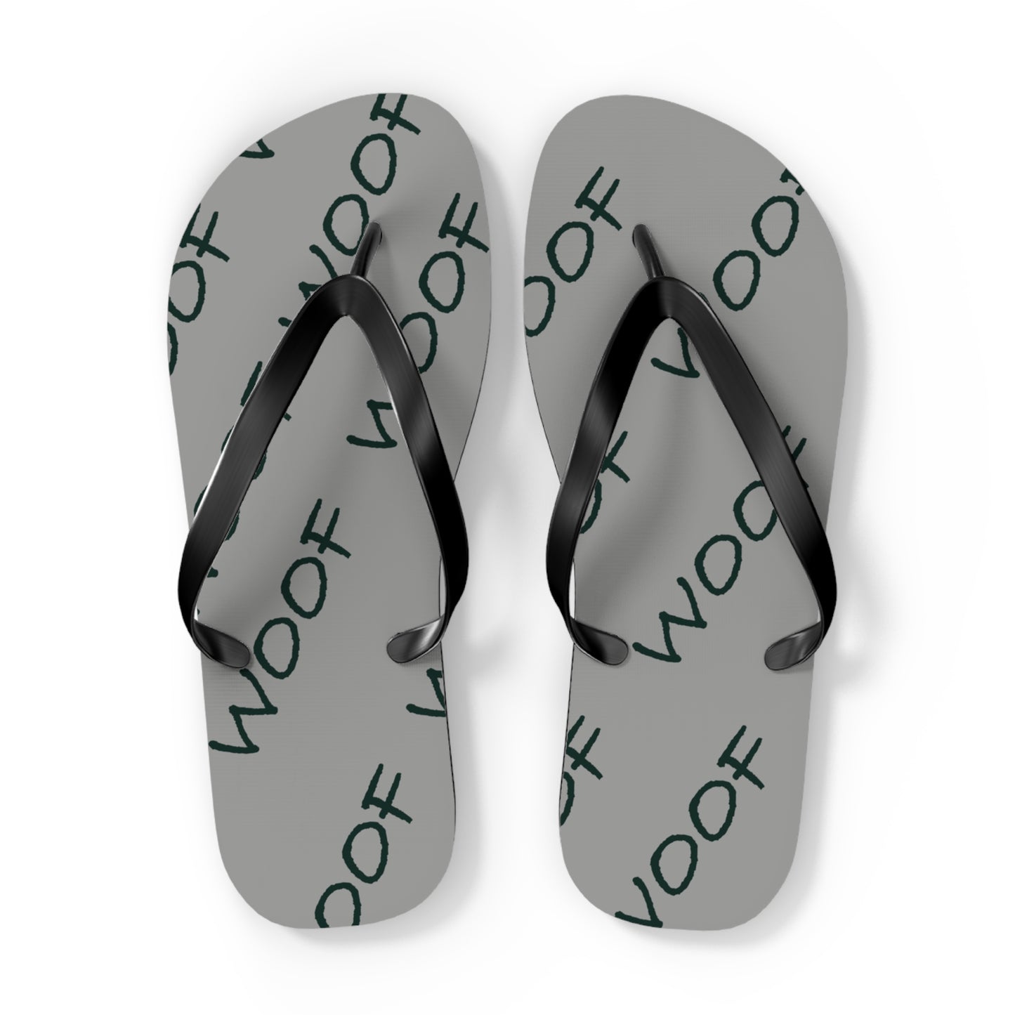 Woof Flip Flops | Fun Pet Lover Sandals for Beach Days, Summer Vibes, Dog Lover Gifts, Casual Footwear, Animal-Themed Summer Gear