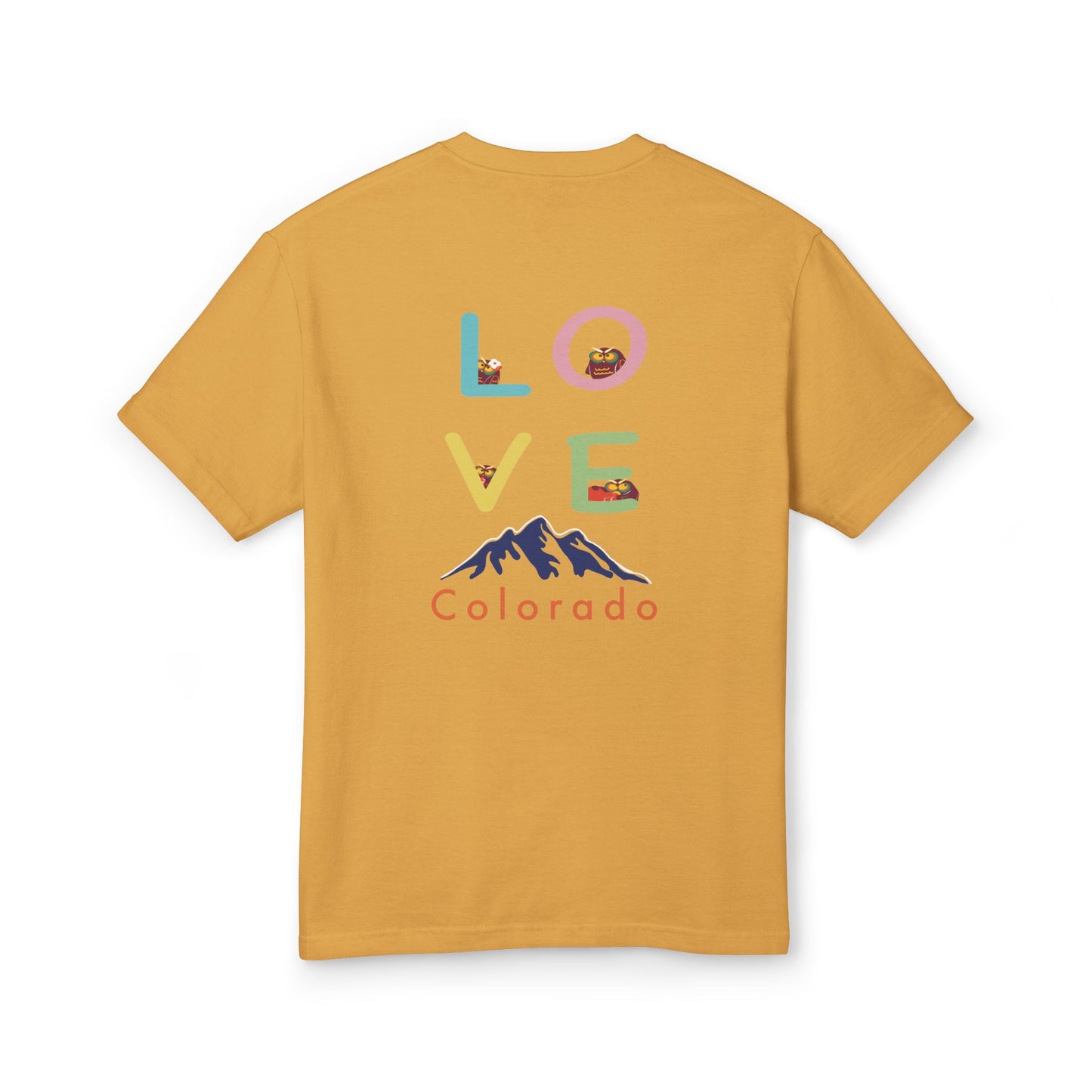 Love Colorado Graphic Tee - Unisex Garment-Dyed Heavyweight Cotton T-Shirt