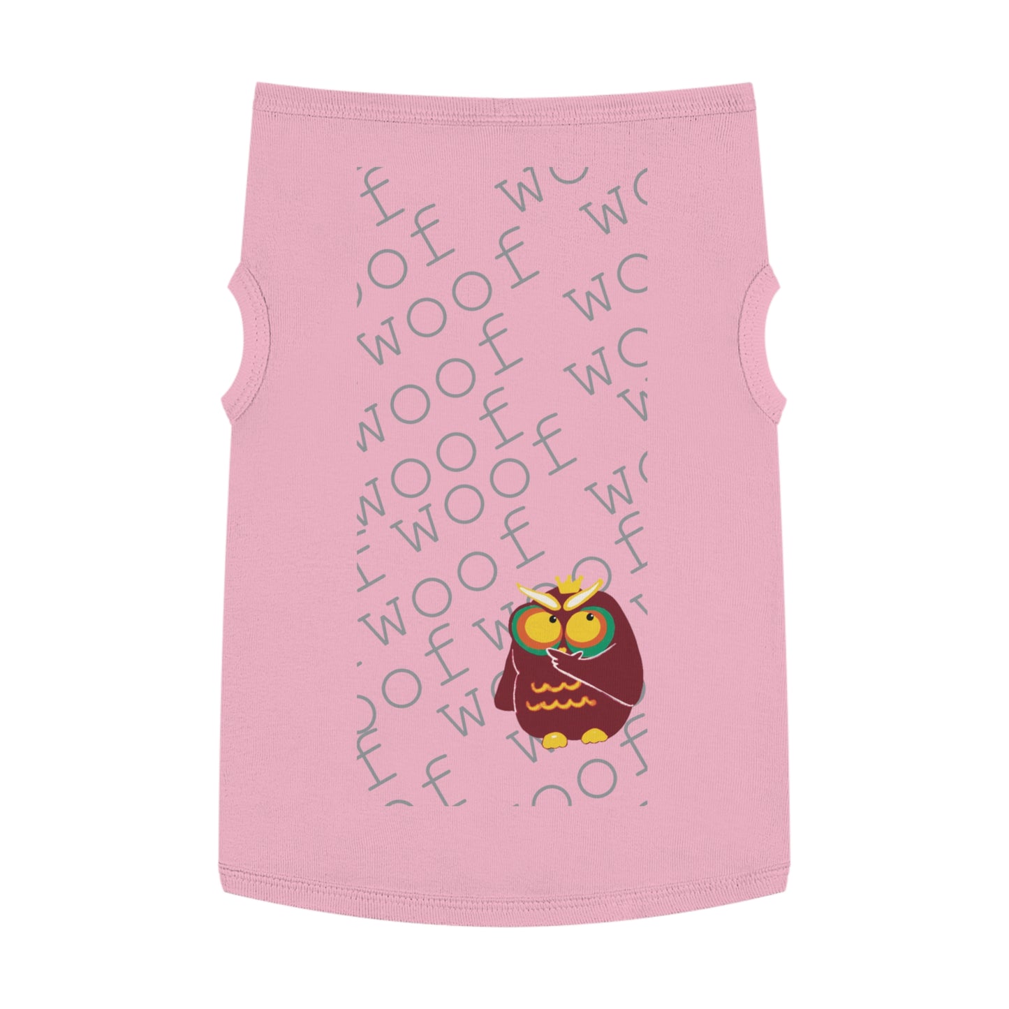 Cute Pet Tank Top with Fun Owl Design for Dogs, Dog Apparel, Pet Gift, Pet Costume, Summer Wear, Animal Lover Gift