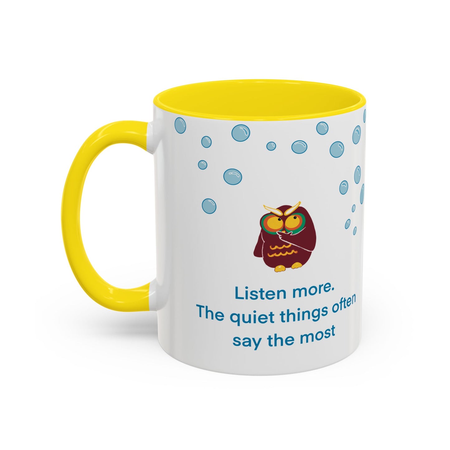Inspiring Owl Coffee Mug - A Thoughtful Gift for Seekers, Motivational Drinkware for Home, Inspirational Quote Mug, Cozy Kitchen Decor