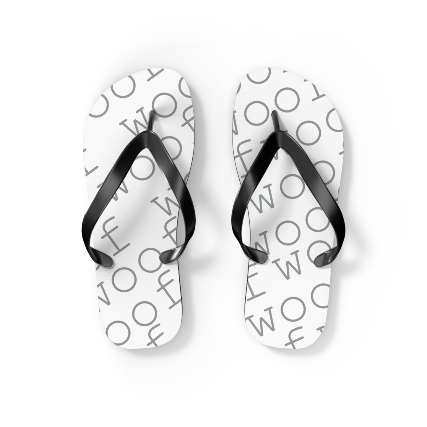 Stylish Flip Flops with 'Woof' Design for Dog Lovers, Summer Beach Footwear, Pet Owner Gifts, Cute Animal Accessories, Dog Mom Sandals