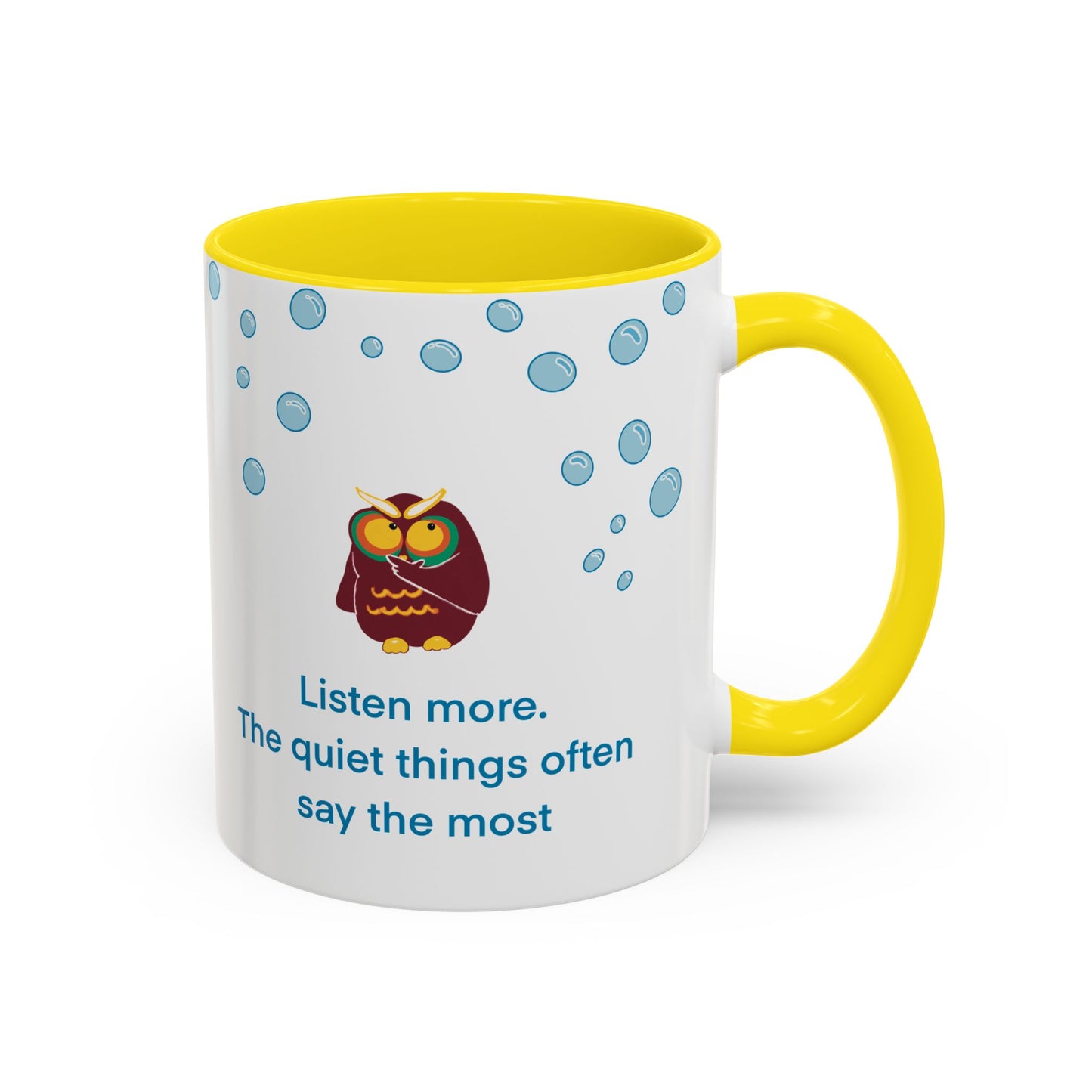 Inspiring Owl Coffee Mug - A Thoughtful Gift for Seekers, Motivational Drinkware for Home, Inspirational Quote Mug, Cozy Kitchen Decor