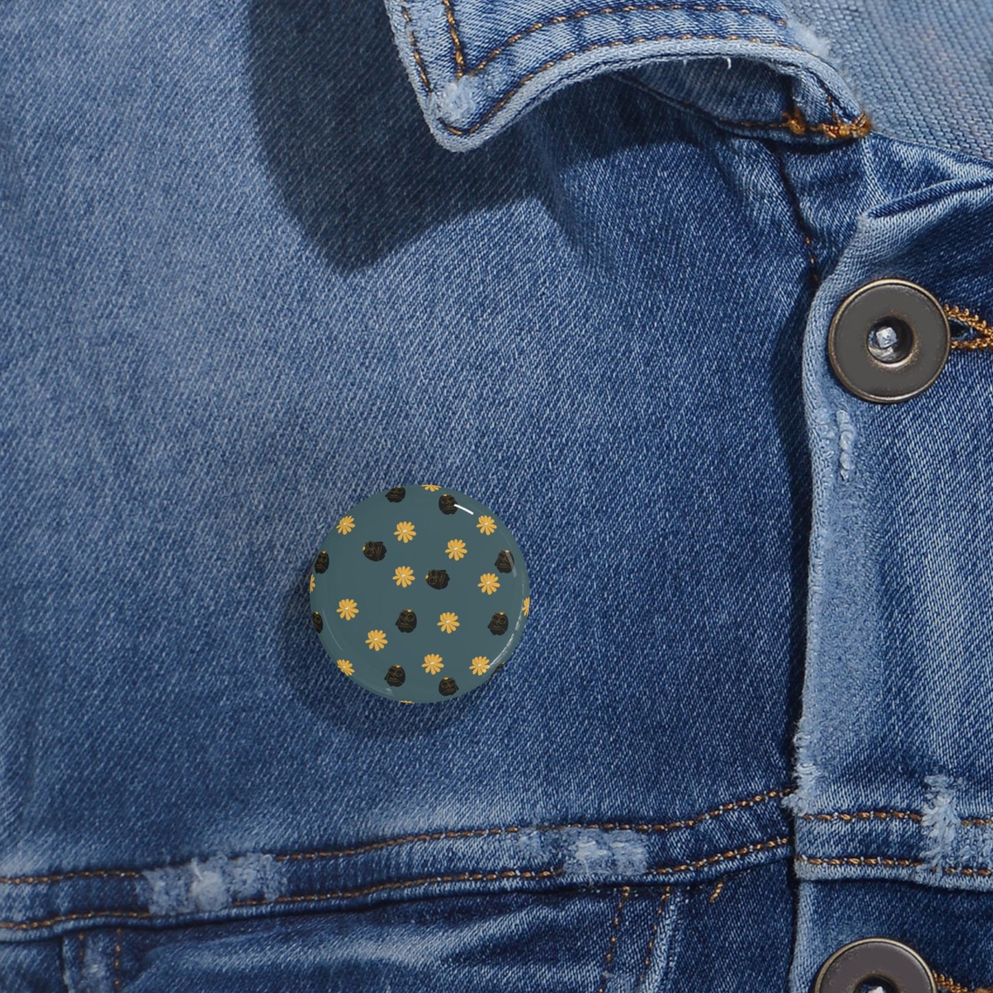 Cute Floral Round Pins, Trendy Enamel Pins, Fashion Accessories, Cute Gifts for Friends, DIY Pin Badges, Collectible Pins