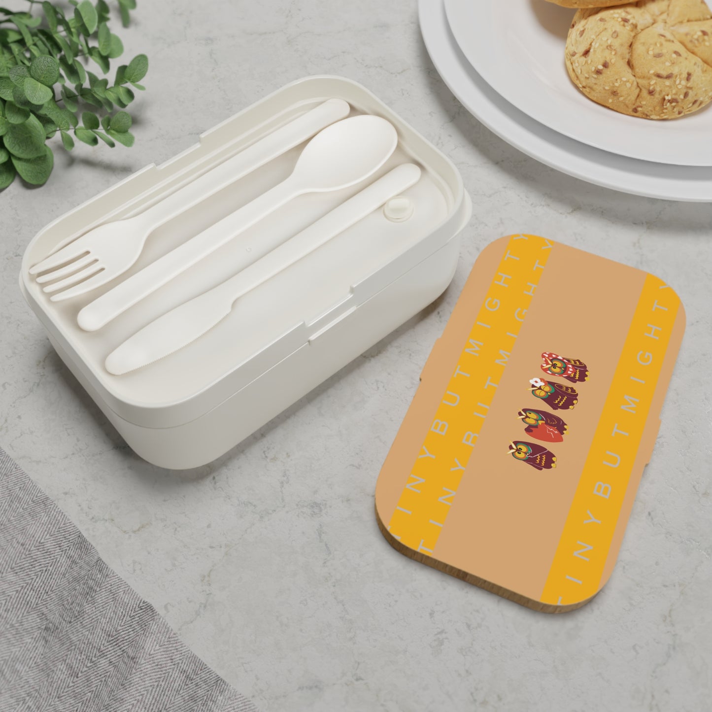 Tiny But Mighty Bento Lunch Box - Perfect for Kids' Meals and Snacks