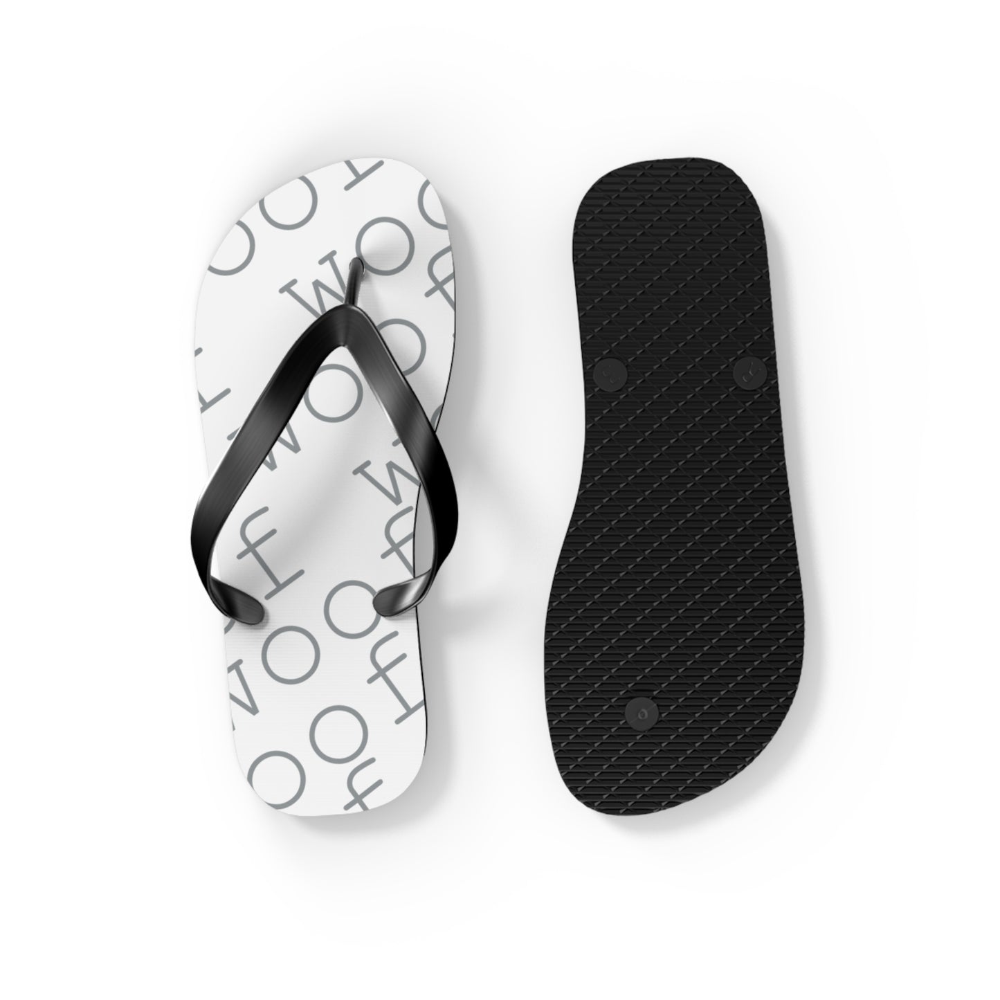 Stylish Flip Flops with 'Woof' Design for Dog Lovers, Summer Beach Footwear, Pet Owner Gifts, Cute Animal Accessories, Dog Mom Sandals