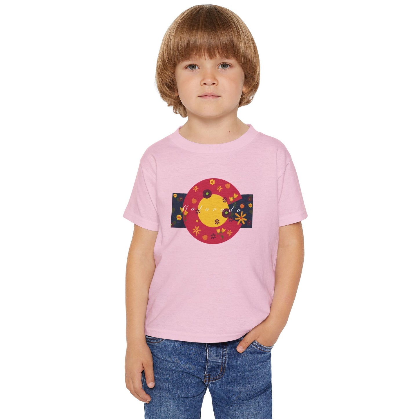 Whimsical Floral Toddler T-shirt, Cute Kids Tee, Spring Apparel, Birthday Gift, Little Ones, Playful Style