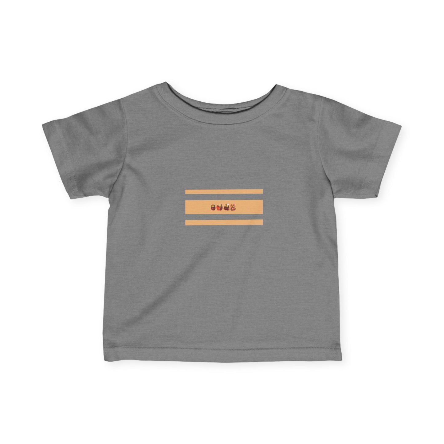 Cute Infant Fine Jersey Tee with Playful Design for Babies