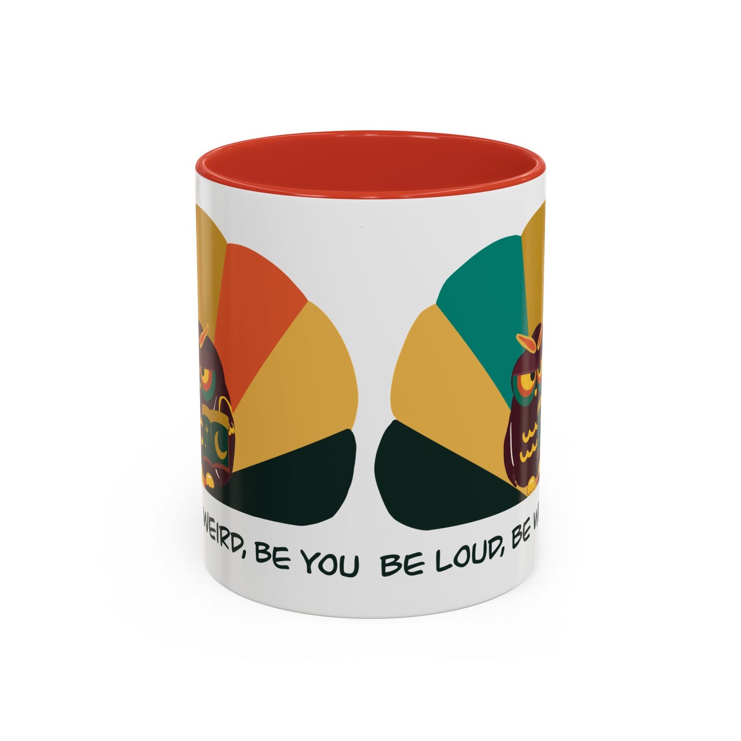Quirky Owl Coffee Mug, Fun Gift for Coffee Lovers, Unique Design, Be Loud Be Weird Be You, Perfect for Birthdays, Home Decor