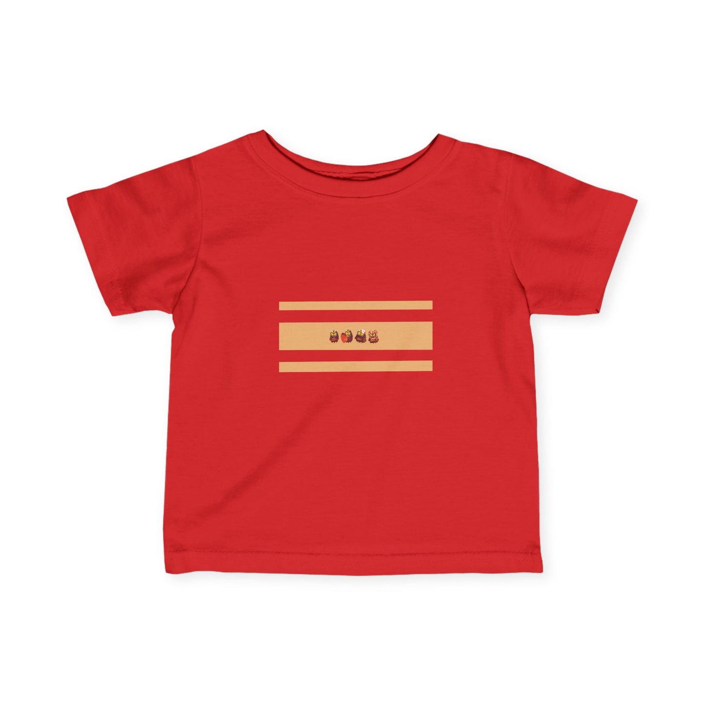 Cute Infant Fine Jersey Tee with Playful Design for Babies