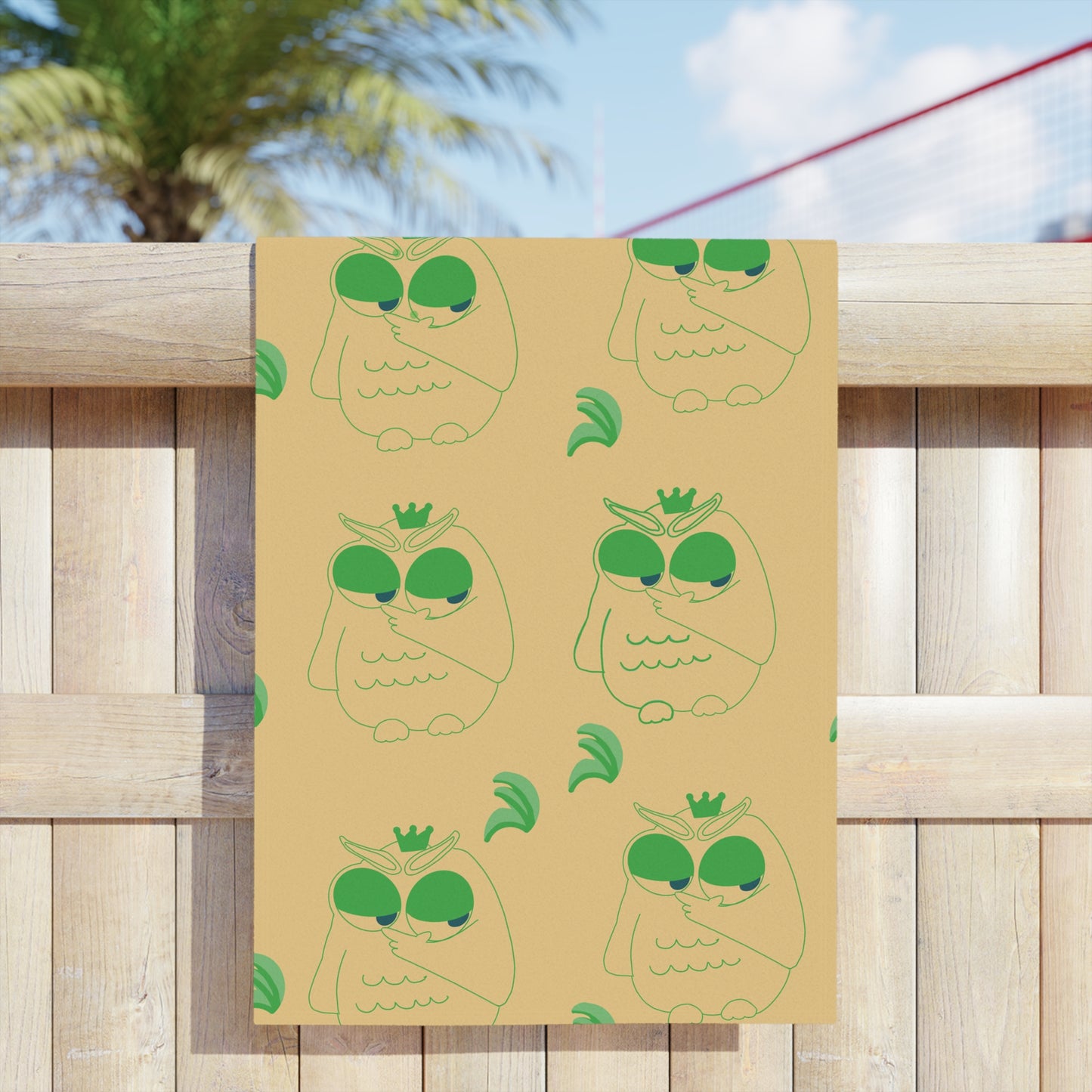 Chic Owl Beach Towels, Fun Summer Accessories, Poolside Essentials, Vibrant Outdoor Gear, Unique Gift Idea, Stylish Summer Decor