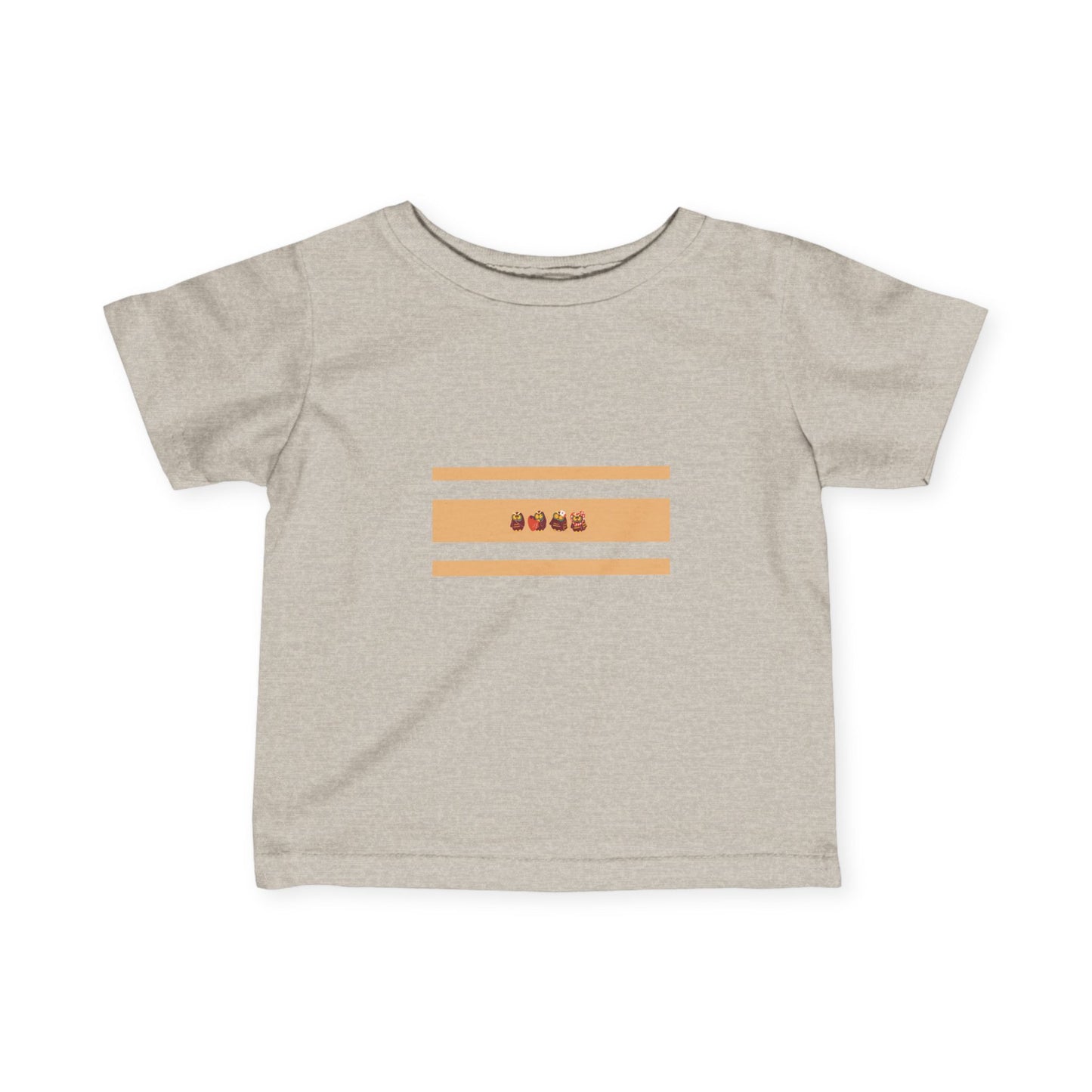 Cute Infant Fine Jersey Tee with Playful Design for Babies