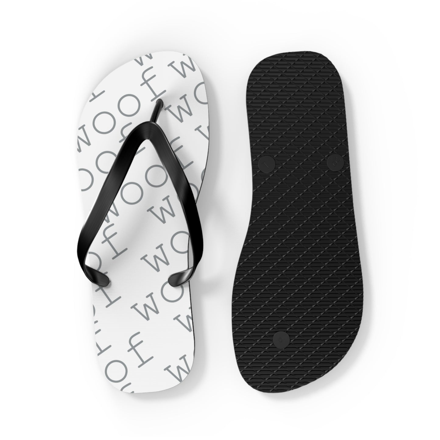 Playful Pet-Themed Flip Flops for Animal Lovers | Dog Lover's Sandals, Cute Footwear, Summer Fun, Beachwear, Woof Design
