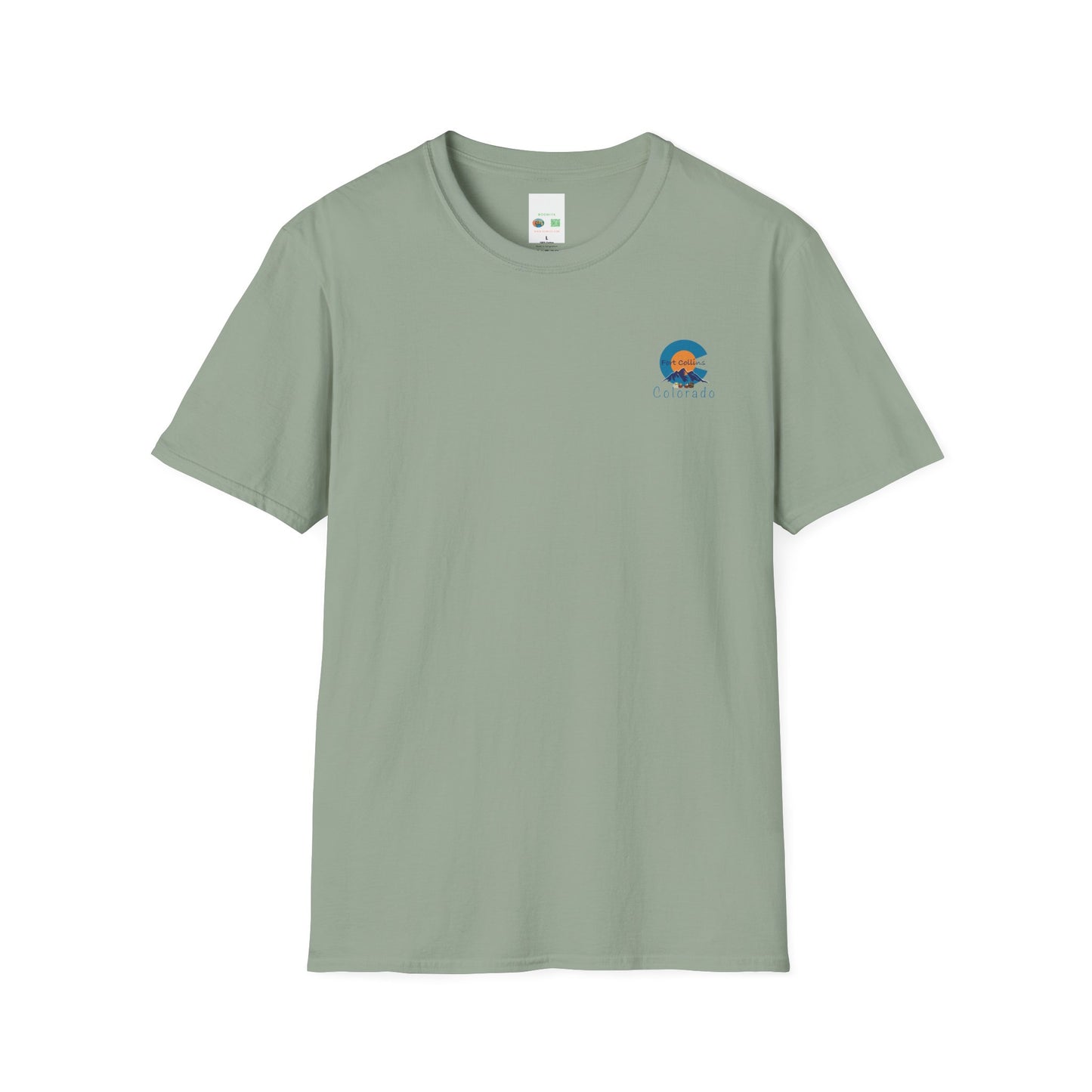 Fort Collins Colorado Unisex T-Shirt | Softstyle Tee for Travel Lovers, Adventure Seekers, and Summer Days, Gift for Nature Enthusiasts