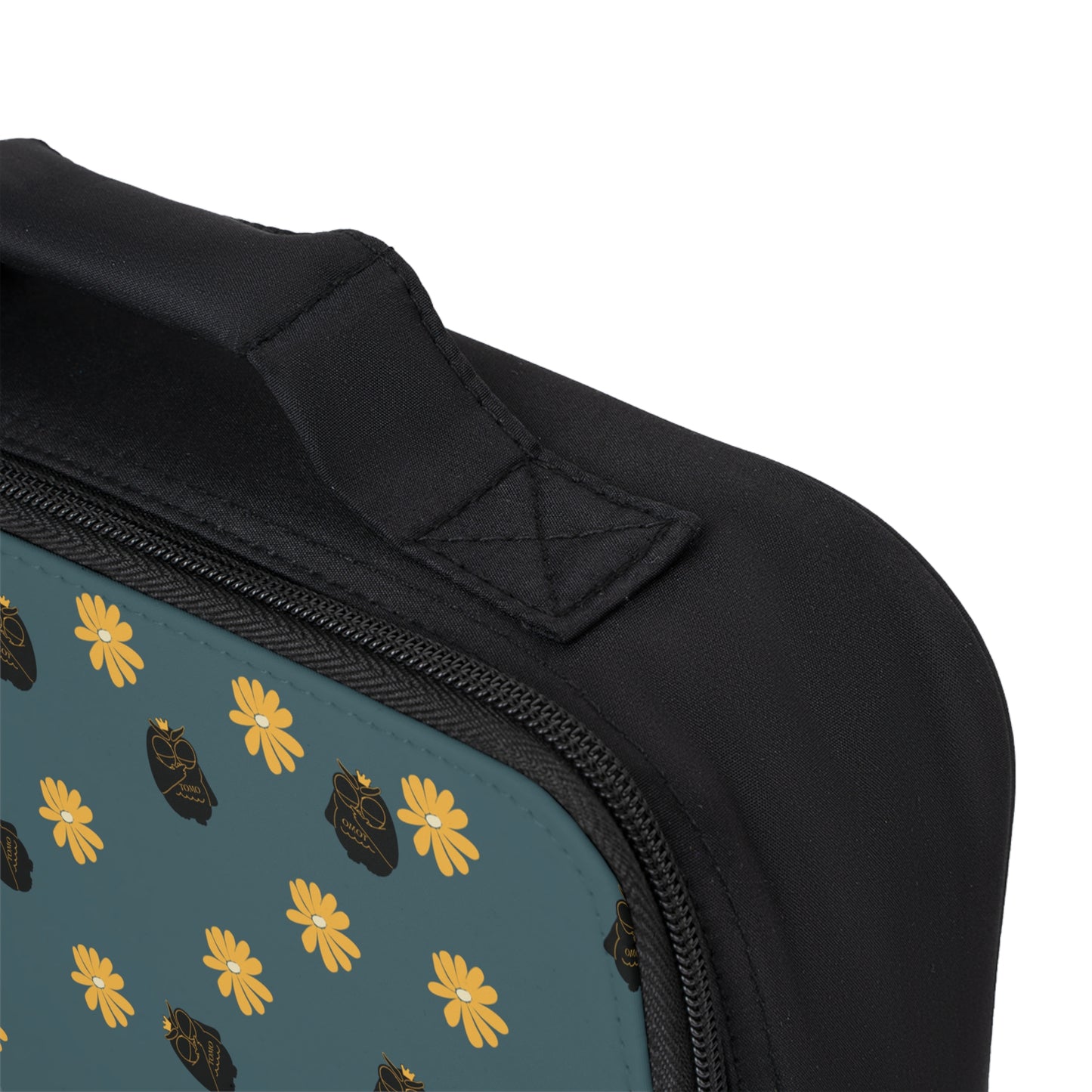 Stylish Lunch Bag with Floral Skull Design, Unique Lunchbox, Trendy Cooler for Adults, Reusable Snack Tote, Perfect for Work and School