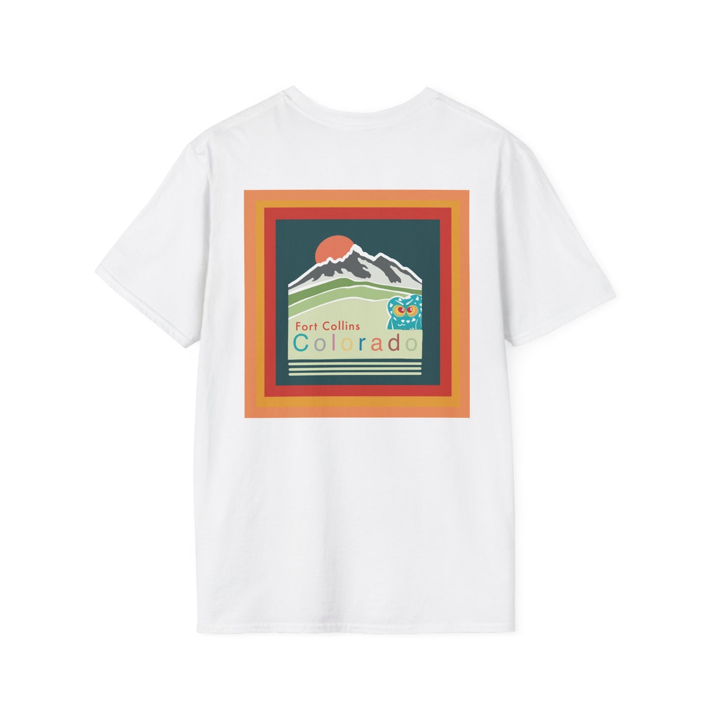Fort Collins Colorado T-Shirt, Unisex Graphic Tee, Casual Travel Shirt, Vintage Style Apparel, Outdoor Adventure Clothing