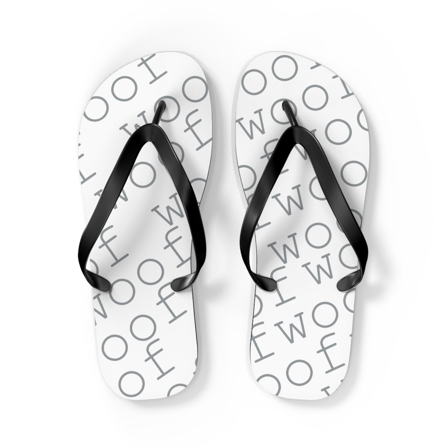 Stylish Flip Flops with 'Woof' Design for Dog Lovers, Summer Beach Footwear, Pet Owner Gifts, Cute Animal Accessories, Dog Mom Sandals