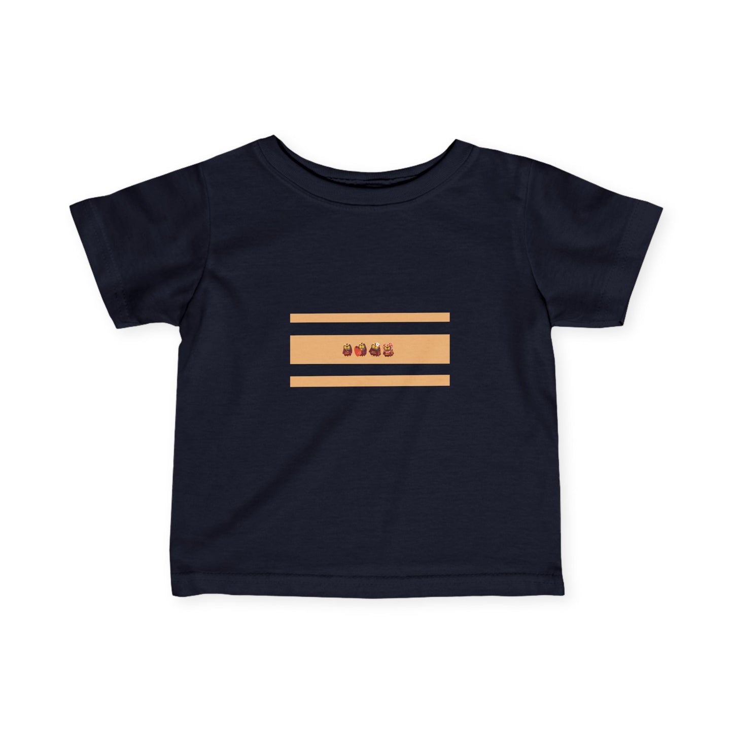 Cute Infant Fine Jersey Tee with Playful Design for Babies