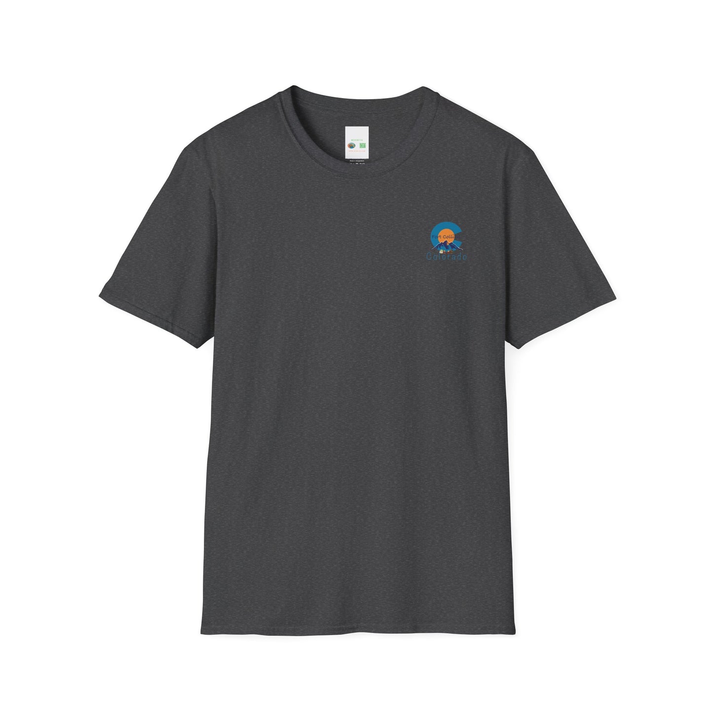 Fort Collins Colorado Unisex T-Shirt | Softstyle Tee for Travel Lovers, Adventure Seekers, and Summer Days, Gift for Nature Enthusiasts