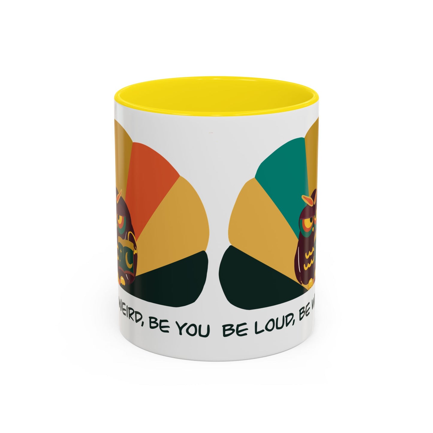 Quirky Owl Coffee Mug, Fun Gift for Coffee Lovers, Unique Design, Be Loud Be Weird Be You, Perfect for Birthdays, Home Decor