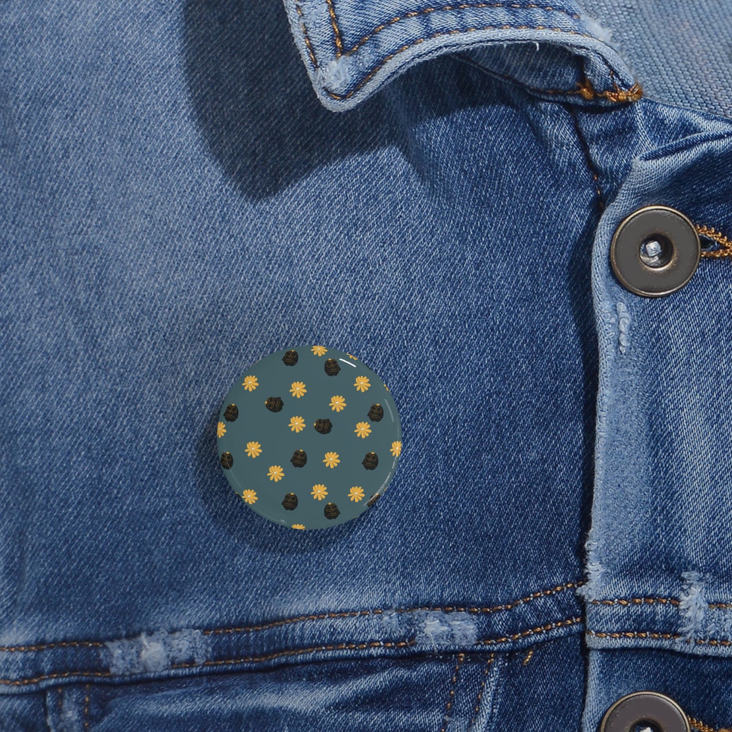 Cute Floral Round Pins, Trendy Enamel Pins, Fashion Accessories, Cute Gifts for Friends, DIY Pin Badges, Collectible Pins