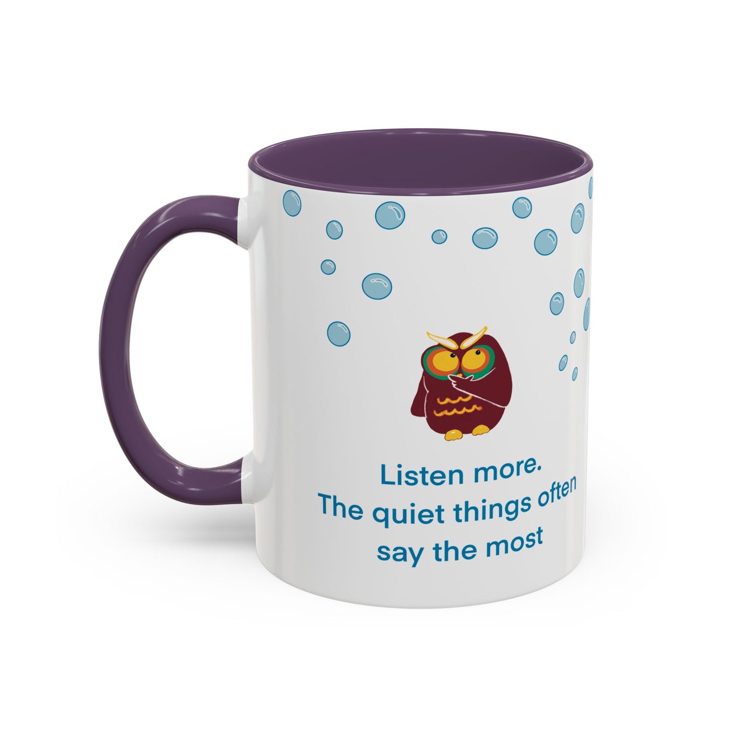 Inspiring Owl Coffee Mug - A Thoughtful Gift for Seekers, Motivational Drinkware for Home, Inspirational Quote Mug, Cozy Kitchen Decor