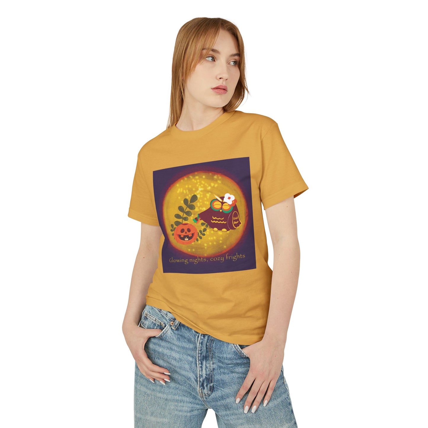 Spooky Night Vibes Tee | Unisex Halloween T-Shirt, Cozy Cotton Shirt, Fall Fashion, Pumpkin Lovers Gift, Ghost Print Top