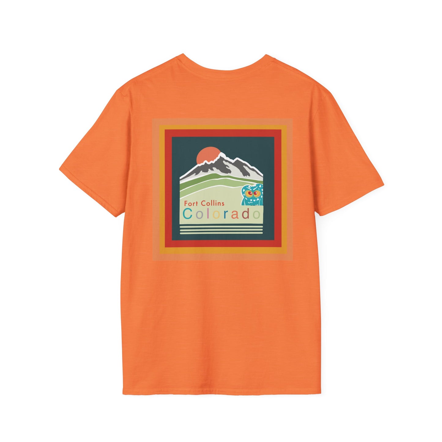 Fort Collins Colorado T-Shirt, Unisex Graphic Tee, Casual Travel Shirt, Vintage Style Apparel, Outdoor Adventure Clothing