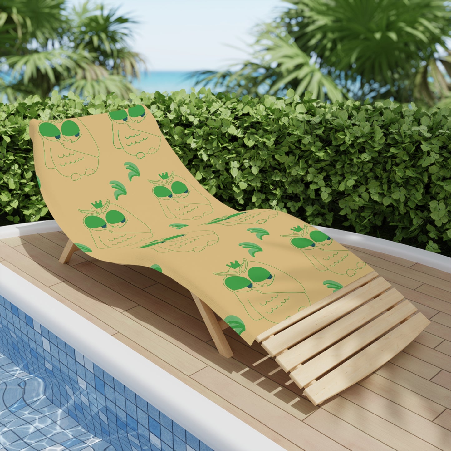 Chic Owl Beach Towels, Fun Summer Accessories, Poolside Essentials, Vibrant Outdoor Gear, Unique Gift Idea, Stylish Summer Decor