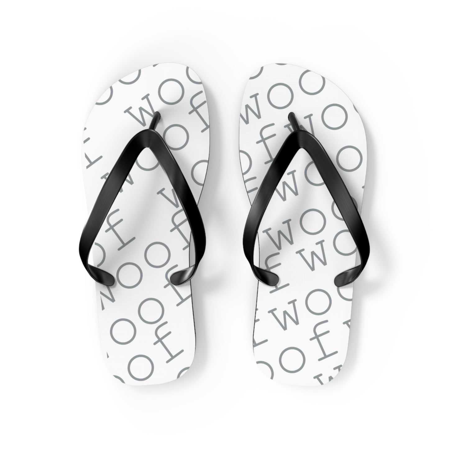 Stylish Flip Flops with 'Woof' Design for Dog Lovers, Summer Beach Footwear, Pet Owner Gifts, Cute Animal Accessories, Dog Mom Sandals